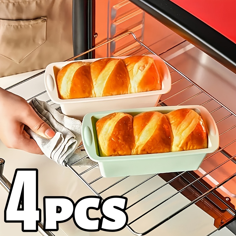 Tray Mold Rectangle - 1/4pcs Non-Stick Loaf Pans Flexible Silicone
