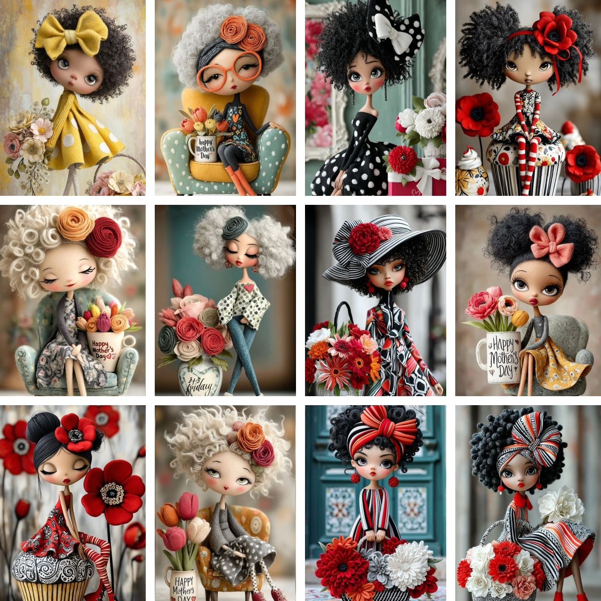 Resin Art Wallpaper - New DIY Diamond Painting Modern Woman