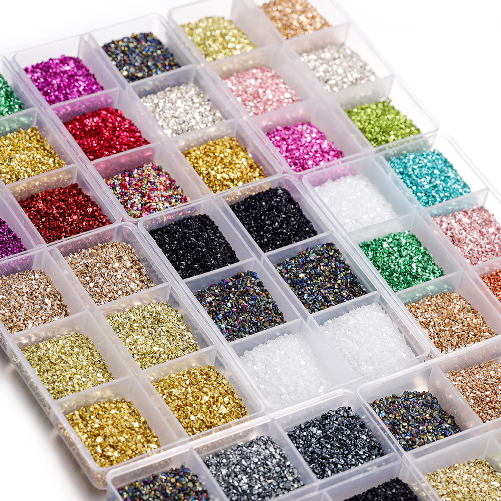 Resin Art Alphabet - 30g Broken Glass Stones Epoxy Resin