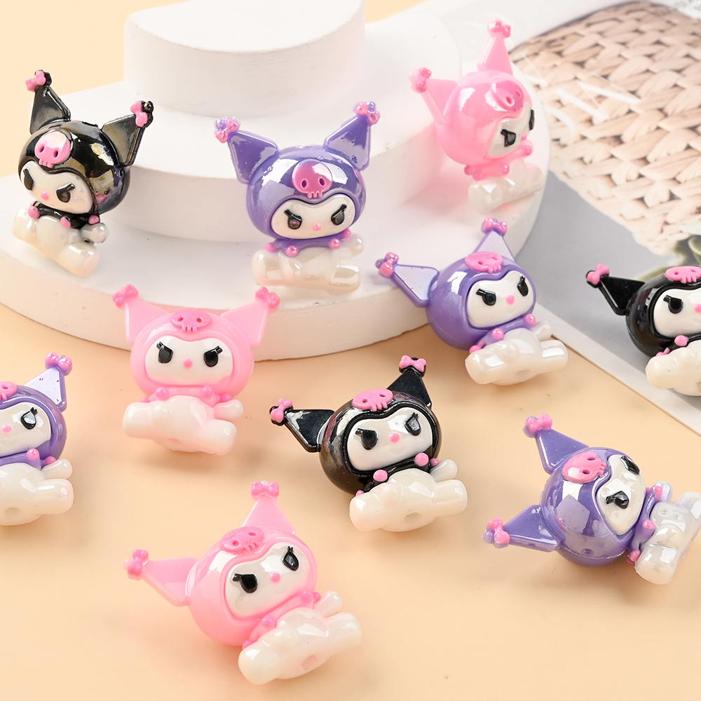 Resin Art Baby - 10Pcs 3D Sanrio Themed Resin Beads