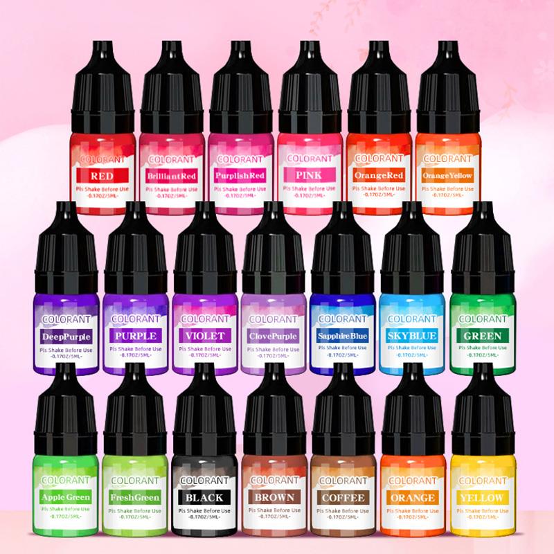 Pearl Powder Resin - 5ml/Bottle Candle Wax Pigment Colorant Non-Toxic