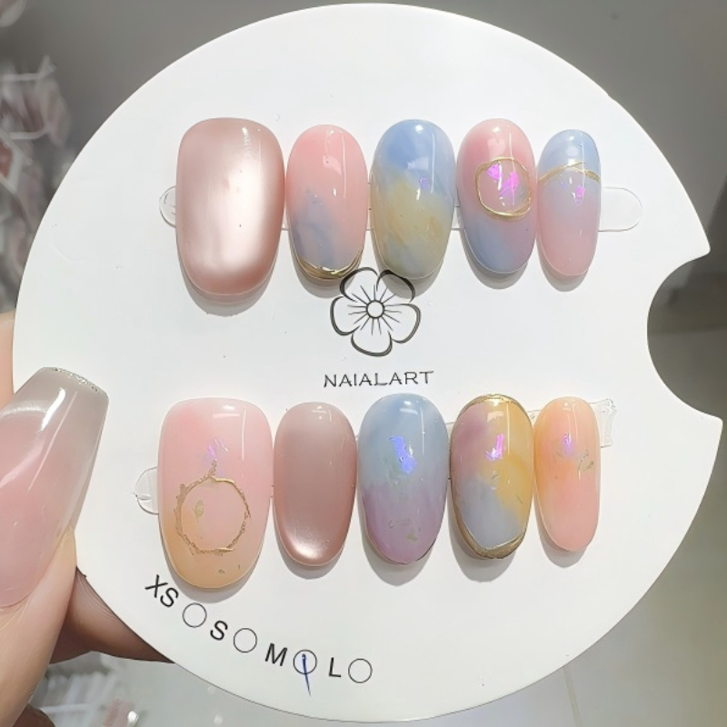10PCS Press on Nails Handmade  - Resin Art Online recensie en prijs