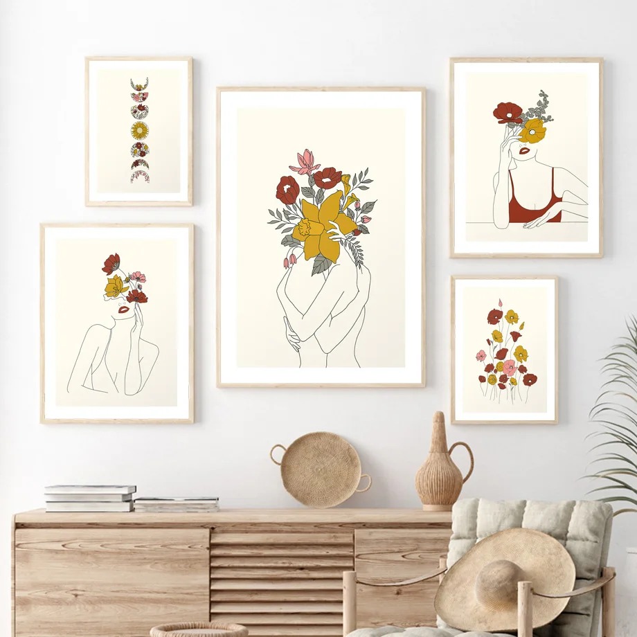 Nordic Line Abstract Girl With - Resin Art Online recensie en prijs