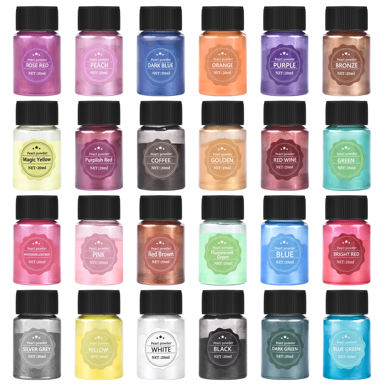 24 Color 10g Epoxy Resin Dye M - Pearl Powder Resin recensie en prijs