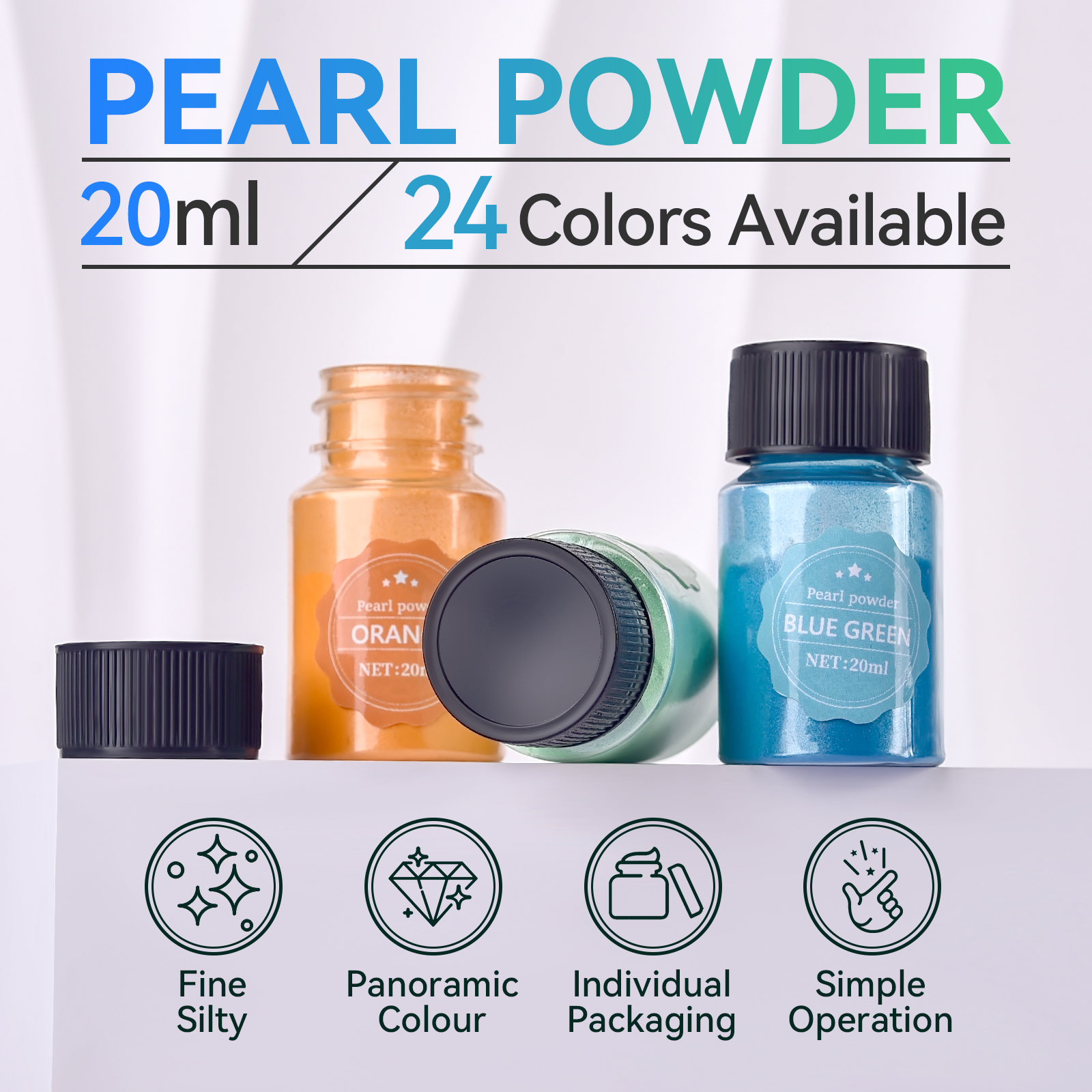 24 Color 10g Epoxy Resin Dye M - Pearl Powder Resin recensie en prijs