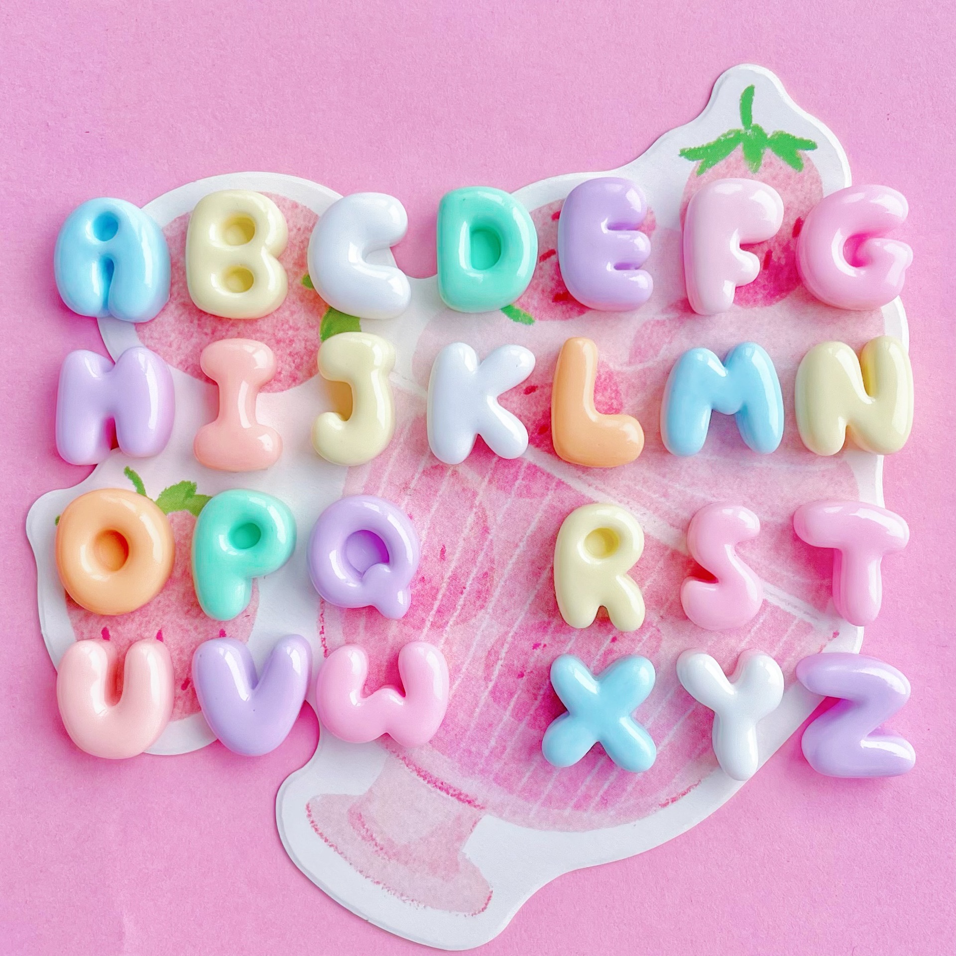 100pcs Single choice 26 Englis - Resin Art Alphabet recensie en prijs