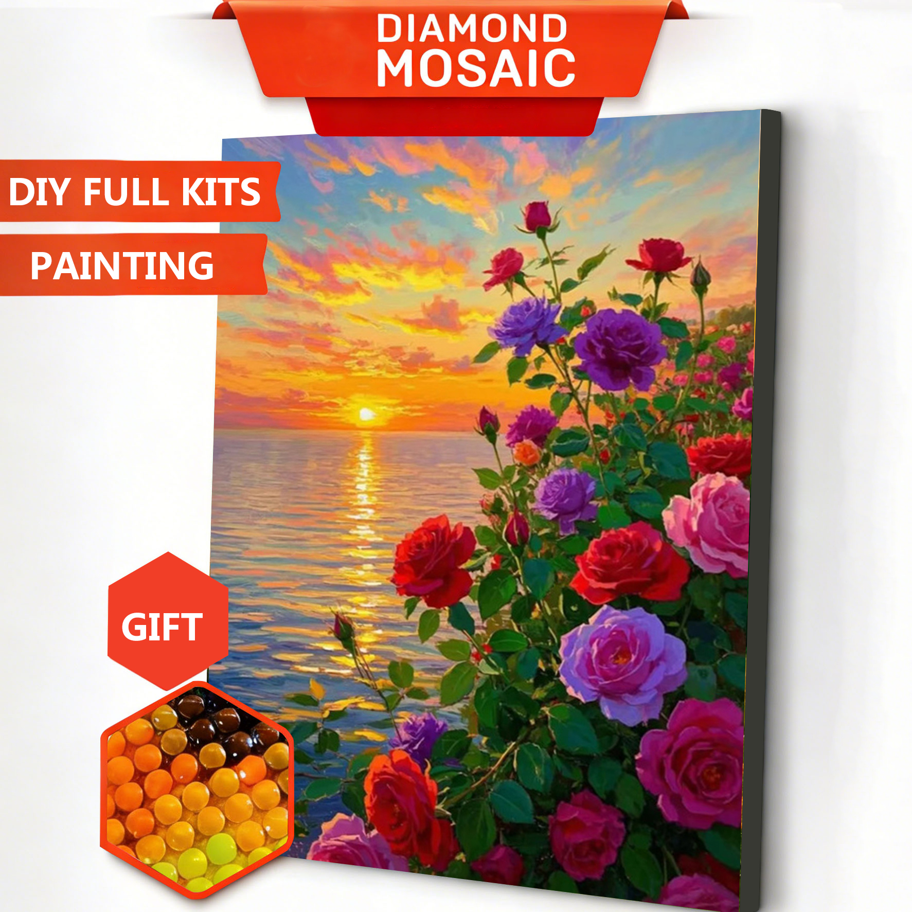 AZQSD Diamond Art Paintings Ro - Resin Art With Rose recensie en prijs
