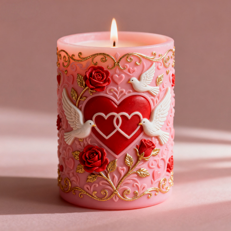 Double Heart Connected White D - Resin Art With Rose recensie en prijs