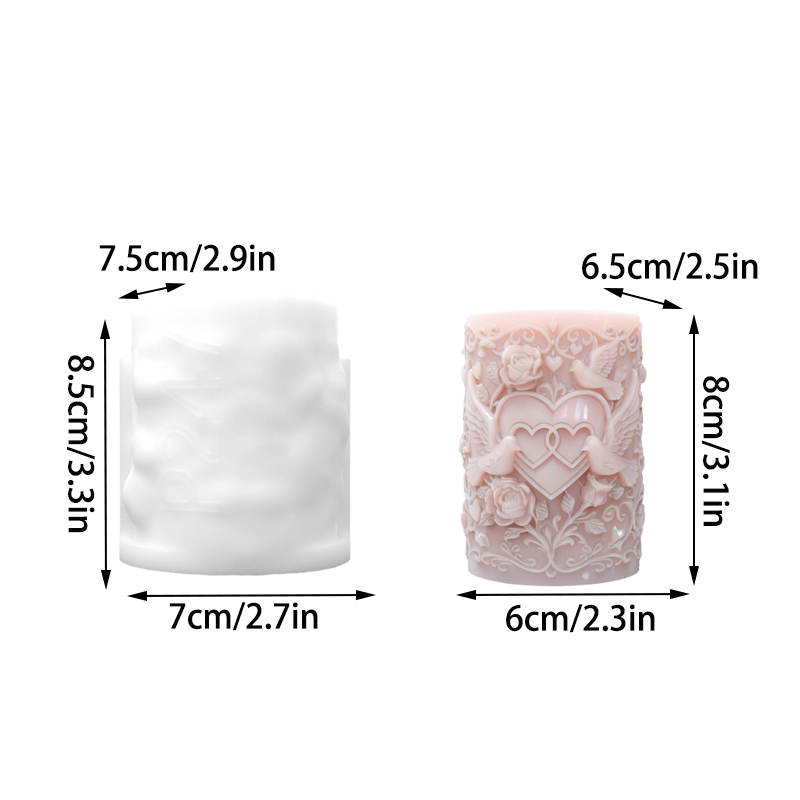 Double Heart Connected White D - Resin Art With Rose recensie en prijs