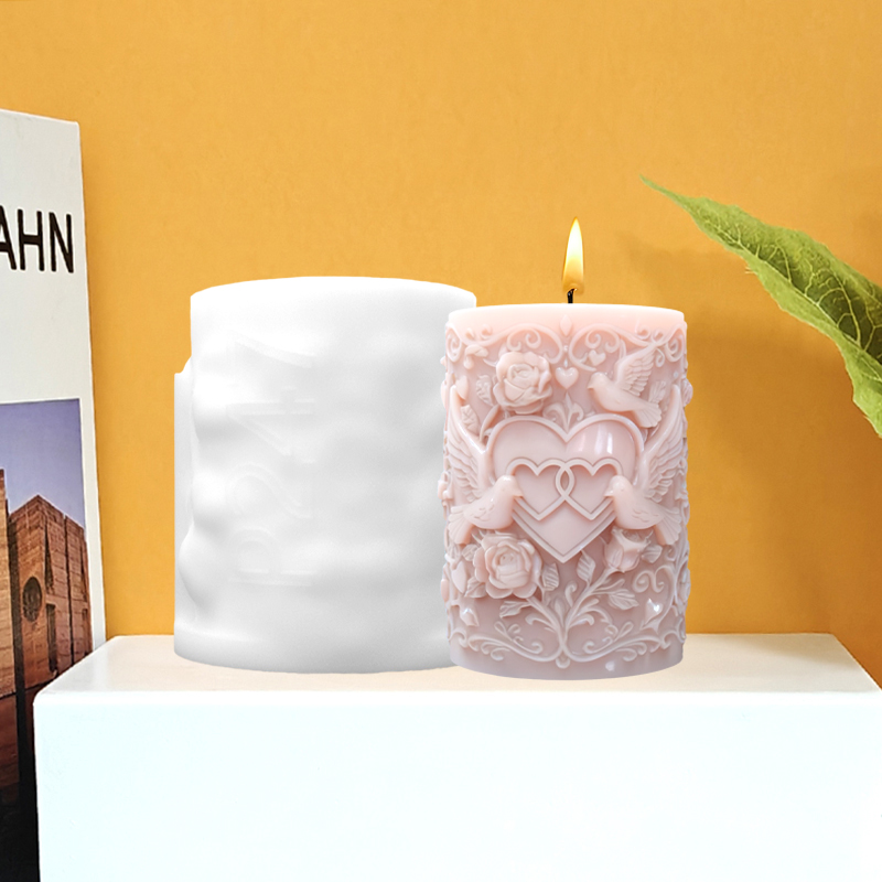 Double Heart Connected White D - Resin Art With Rose recensie en prijs