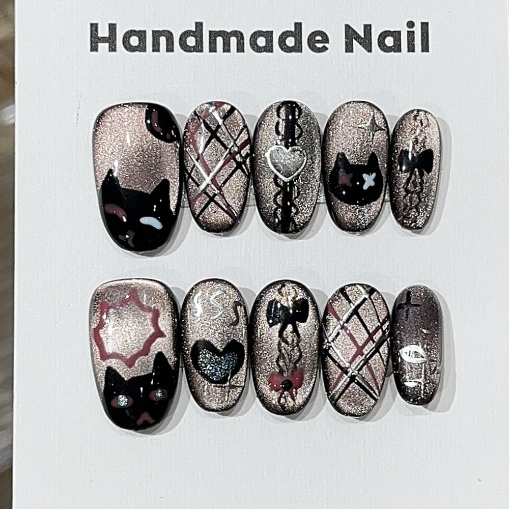 10pcs Black Cat's Eye Handmade - Resin Art Online recensie en prijs