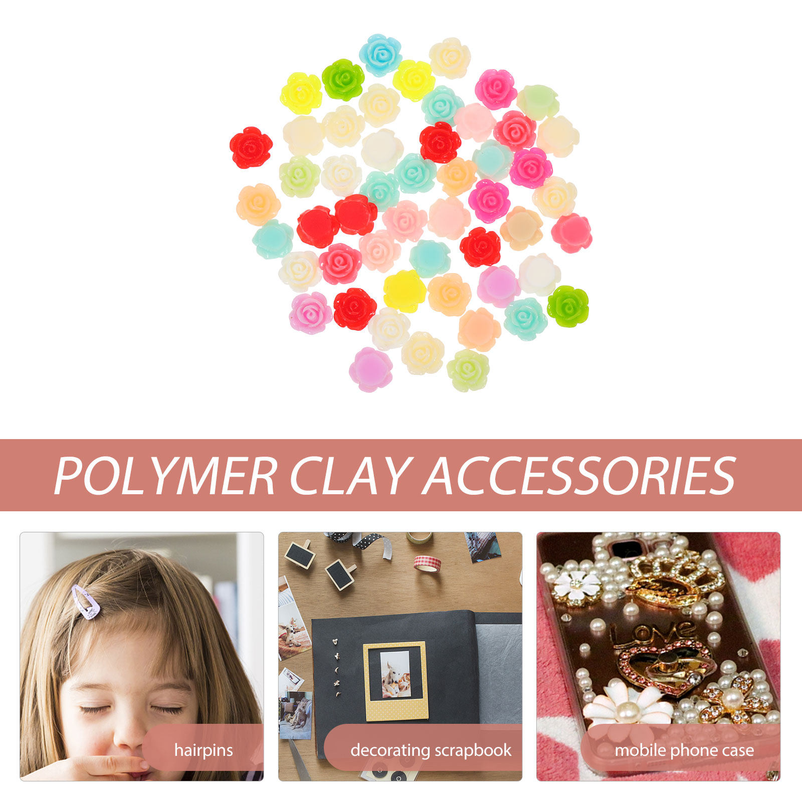 50Pcs Stereo Resin Rose Flower - Resin Art With Rose recensie en prijs