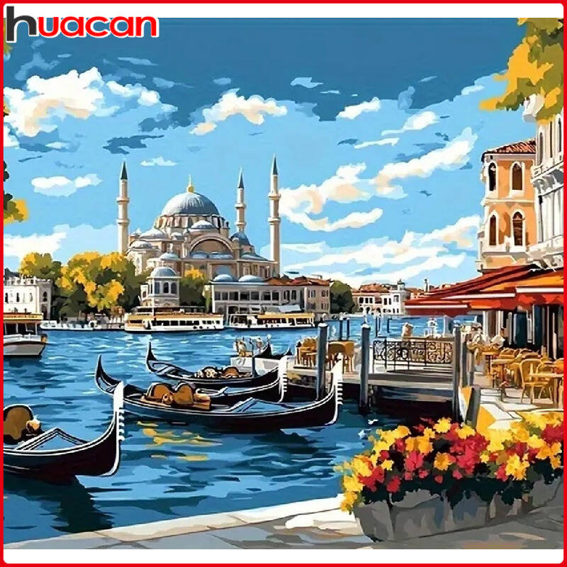 HUACAN 5d Diamond Painting Vin - Resin Art Wallpaper recensie en prijs
