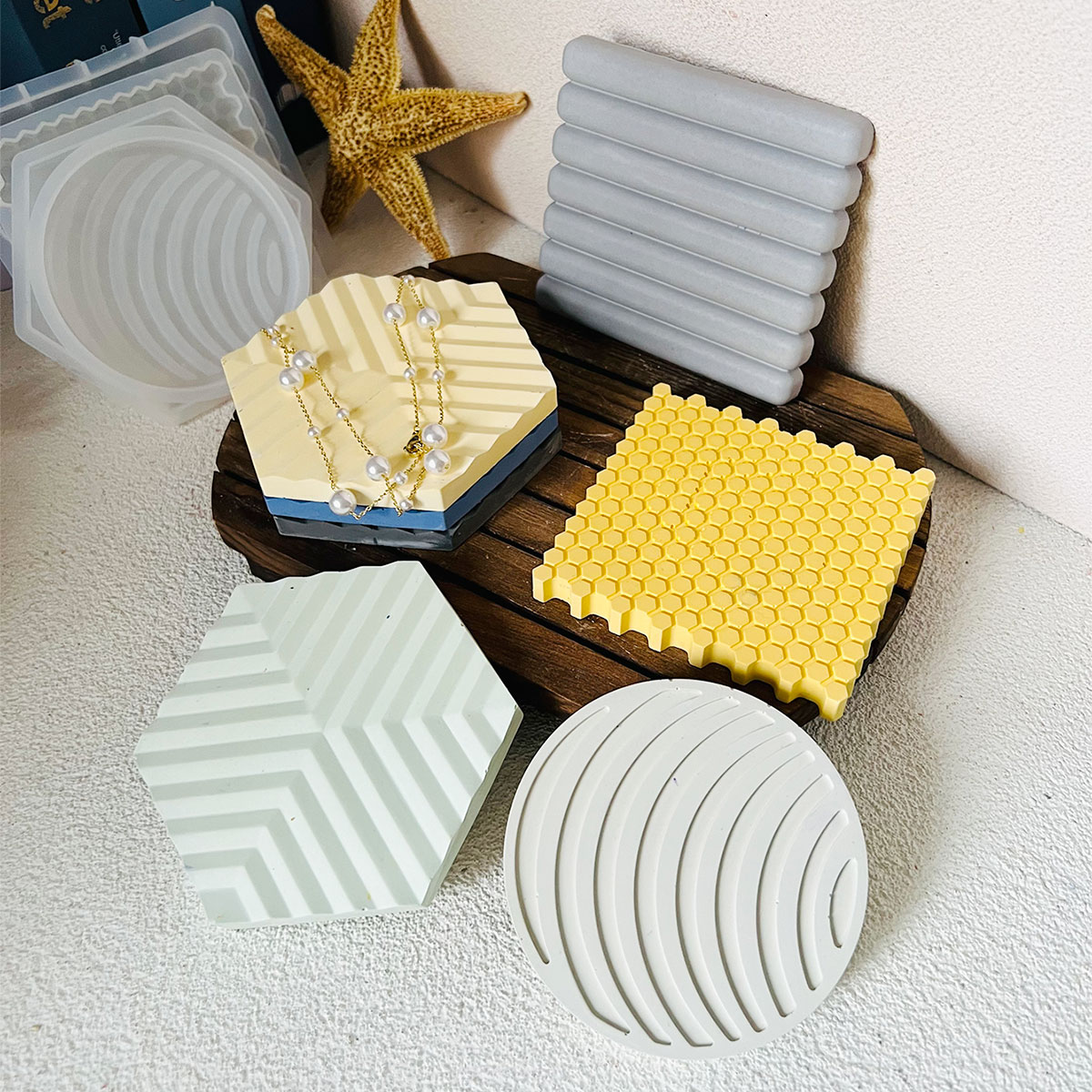 Honeycomb Coaster Mold Circula - Tray Mold Rectangle recensie en prijs