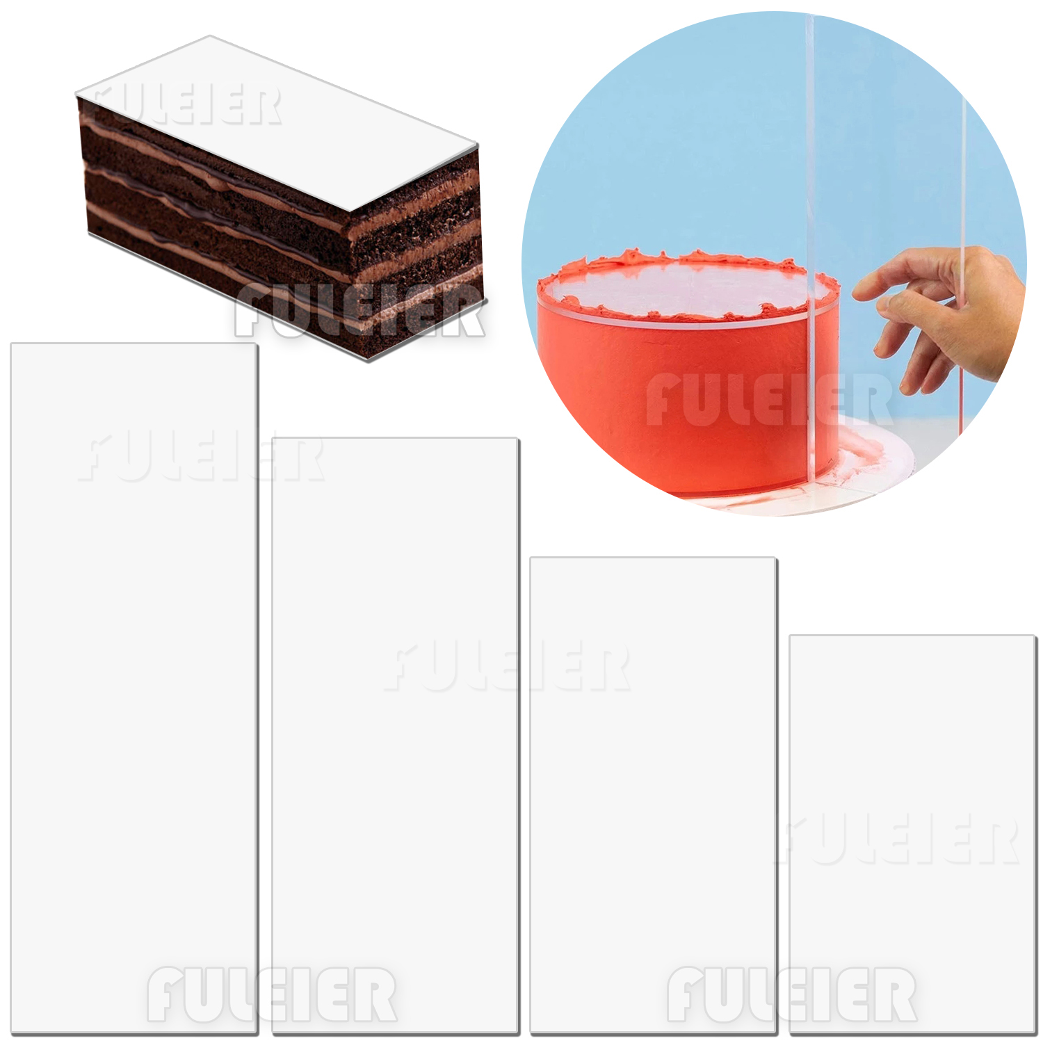 Acrylic Cake Cream Scraper,Rec - Tray Mold Rectangle recensie en prijs