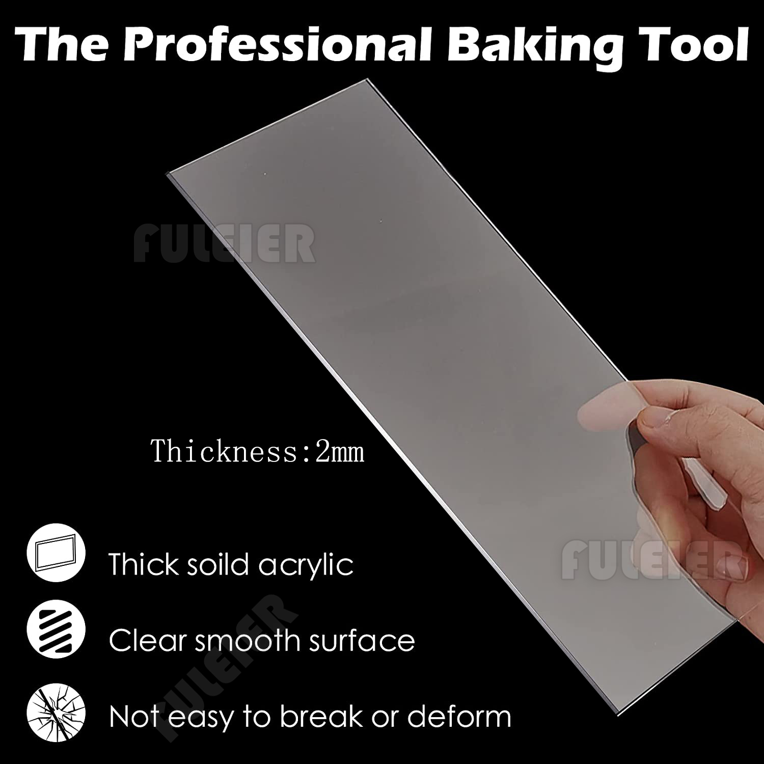 Acrylic Cake Cream Scraper,Rec - Tray Mold Rectangle recensie en prijs