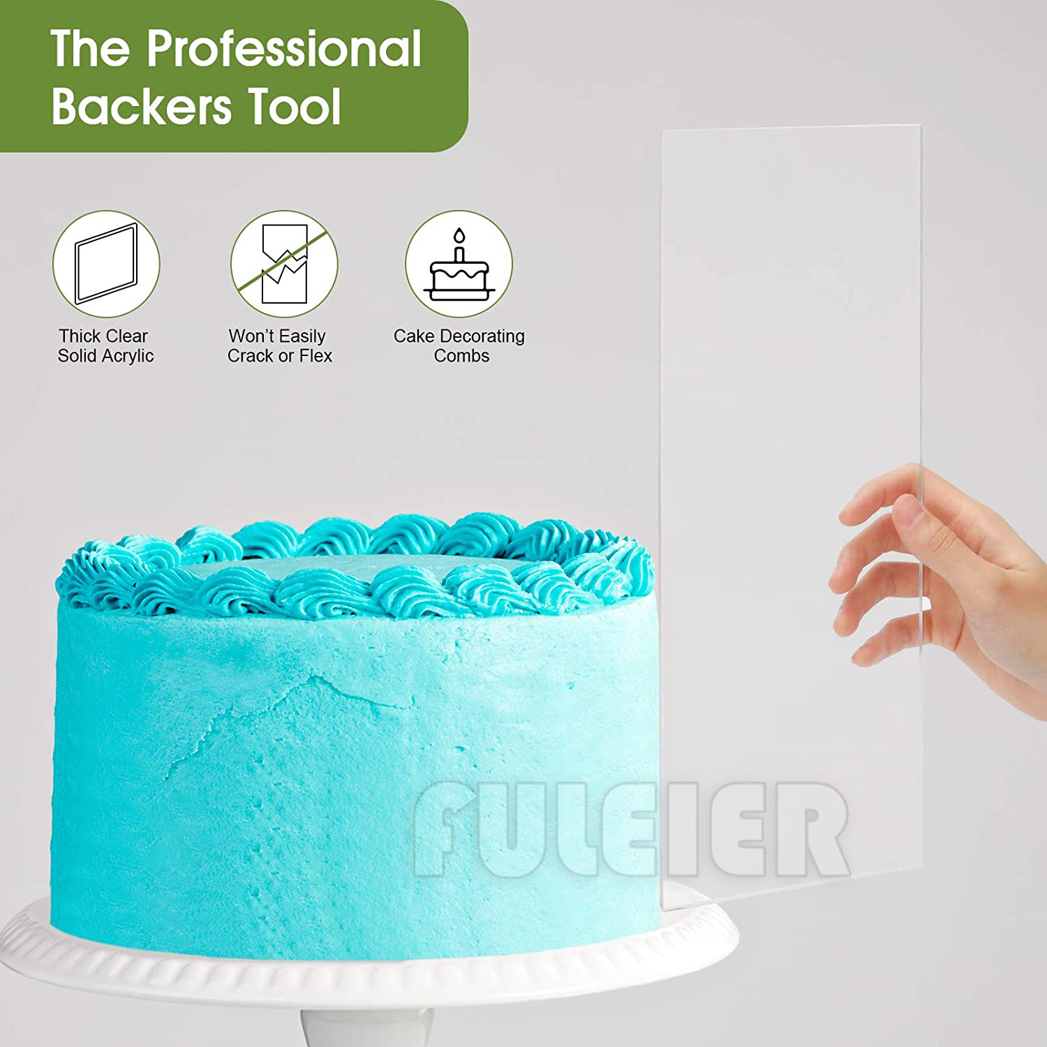 Acrylic Cake Cream Scraper,Rec - Tray Mold Rectangle recensie en prijs