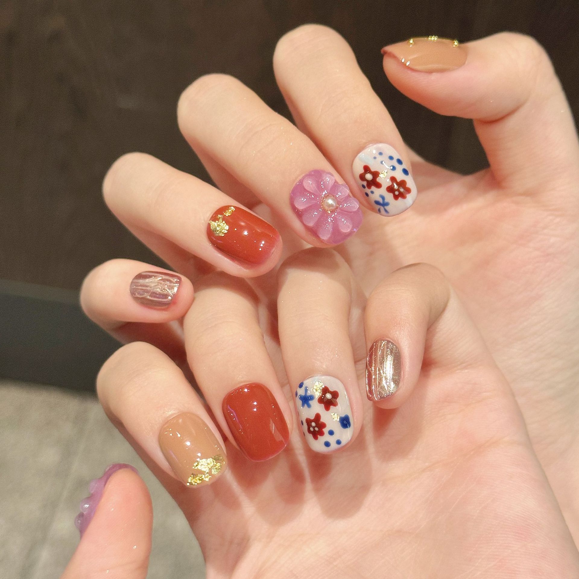 10pcs Gradient Pink False Nail - Resin Art Online recensie en prijs