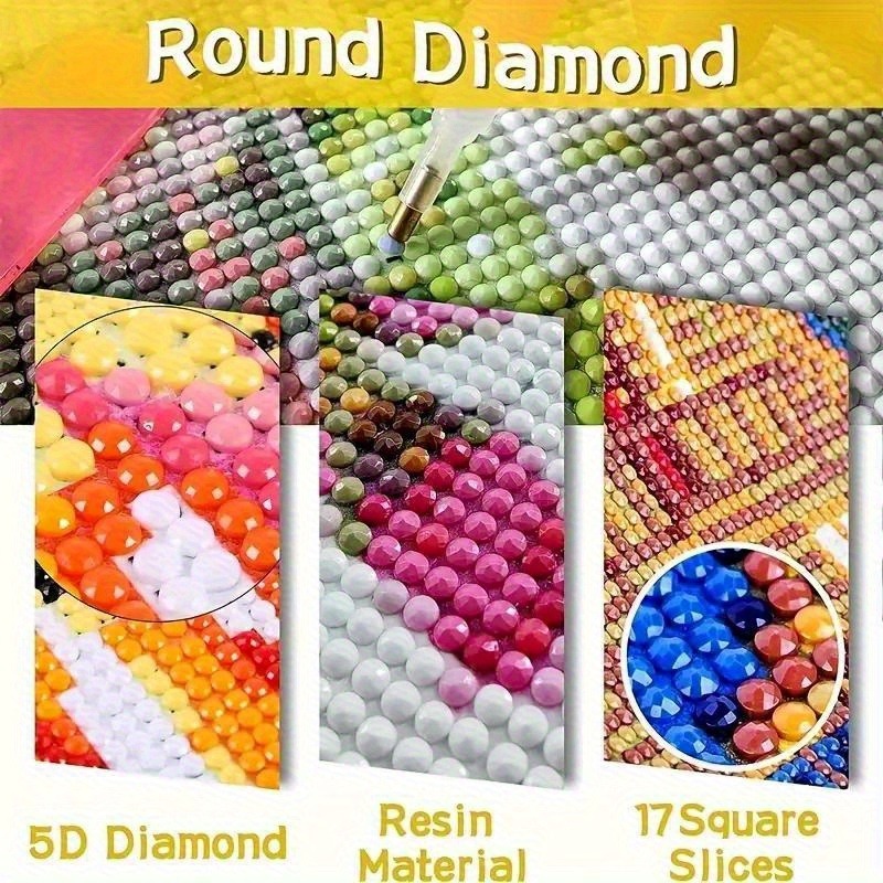 2D flat Retro Diamond Art, vin - Resin Art Meaning recensie en prijs