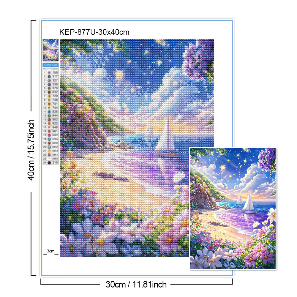 5D Landscape Diamond Painting  - Resin Art Wallpaper recensie en prijs