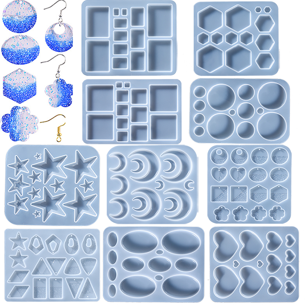 Earring Pendant Epoxy Silicone - Resin Art Alphabet recensie en prijs