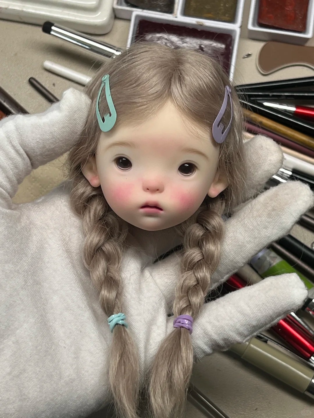 SD BJD Doll 1/6 Landoudou Head - Resin Art Baby recensie en prijs