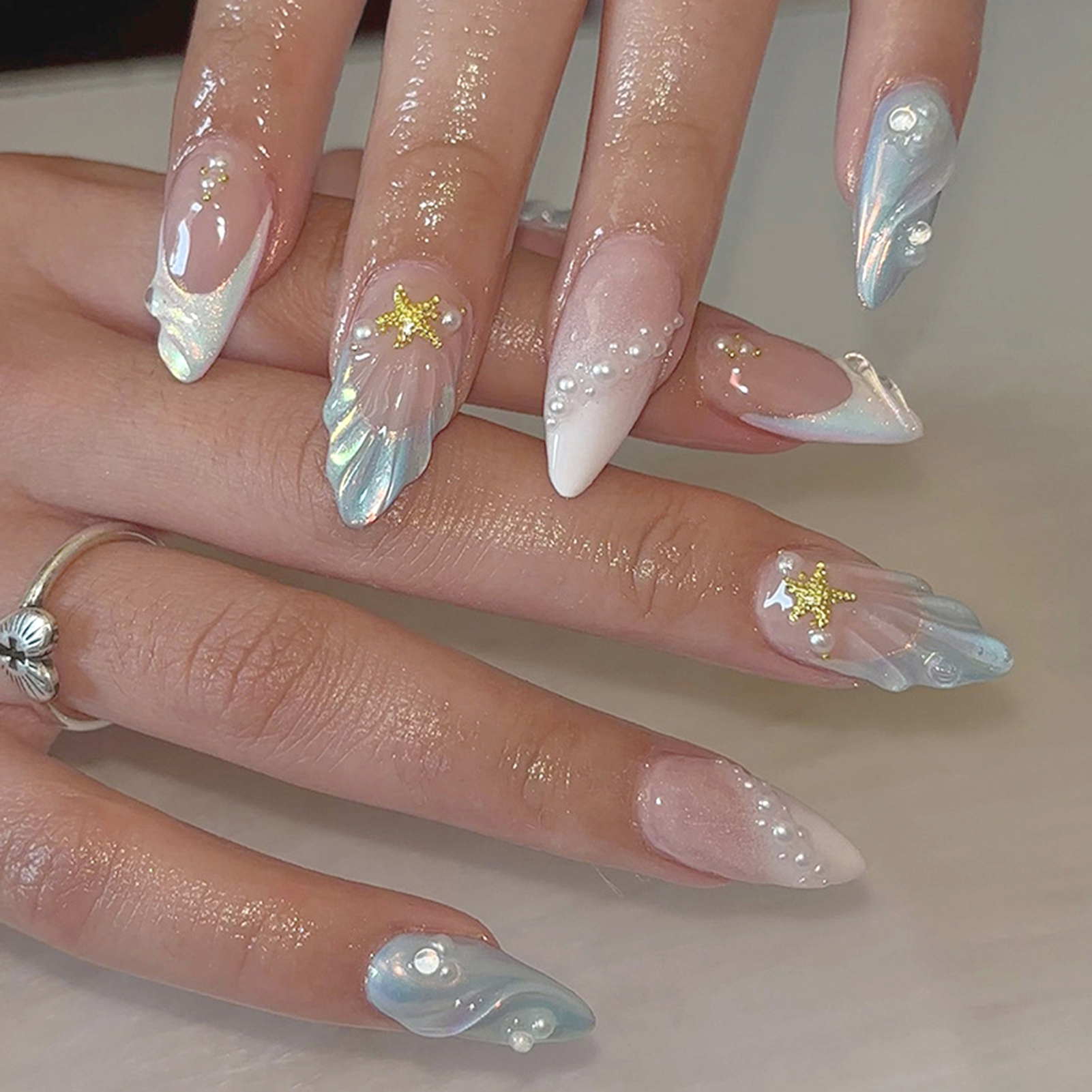 24PCS Long Press On NailsStile - Resin Art Kits recensie en prijs
