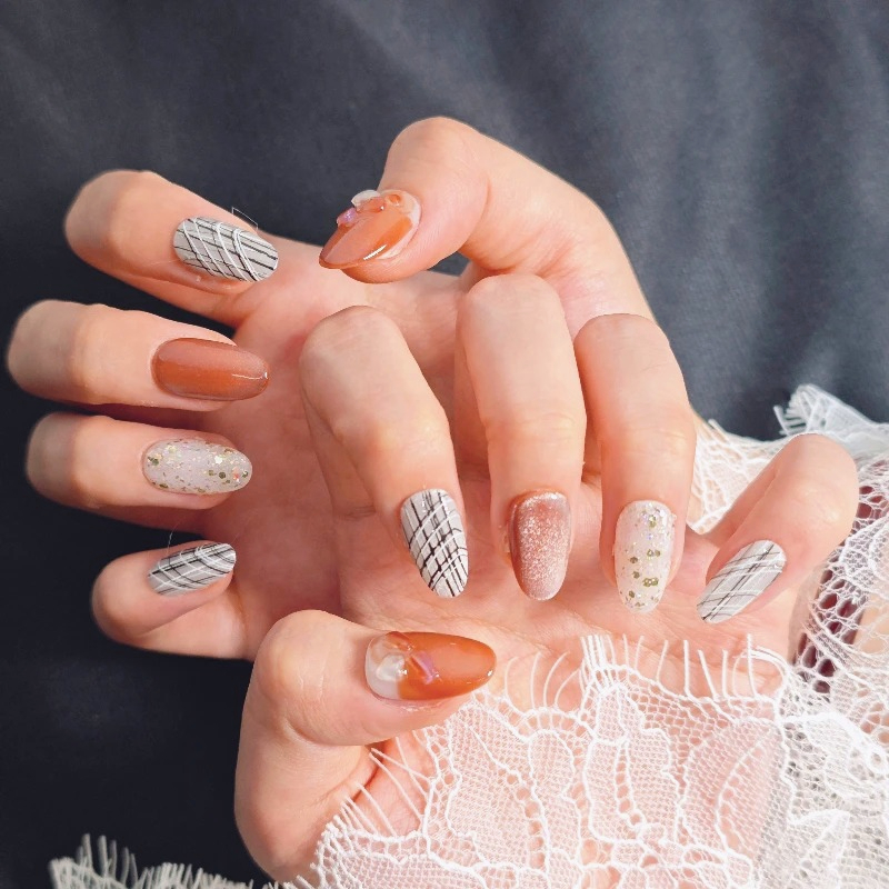 10PCS Handmade Press on Nails  - Resin Art Online recensie en prijs