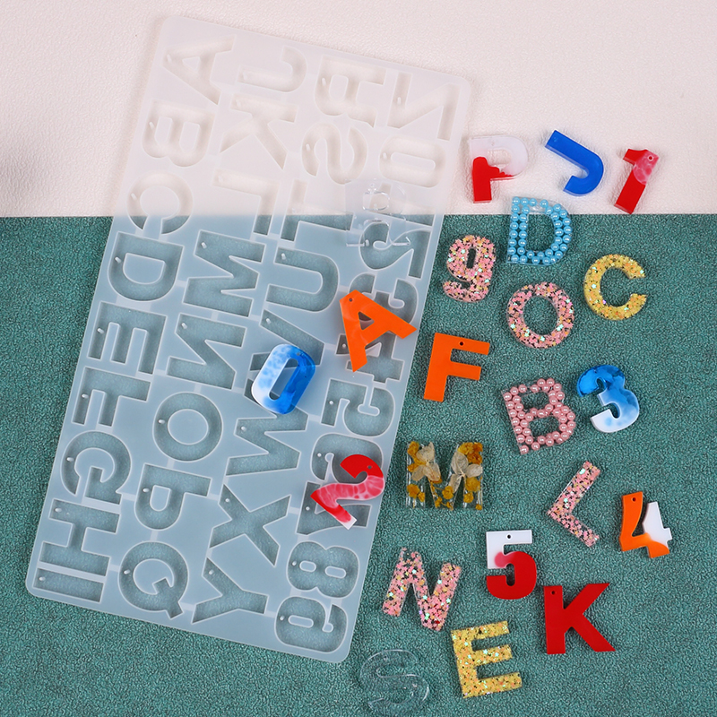 Letter Number Keychain Silicon - Resin Art Alphabet recensie en prijs