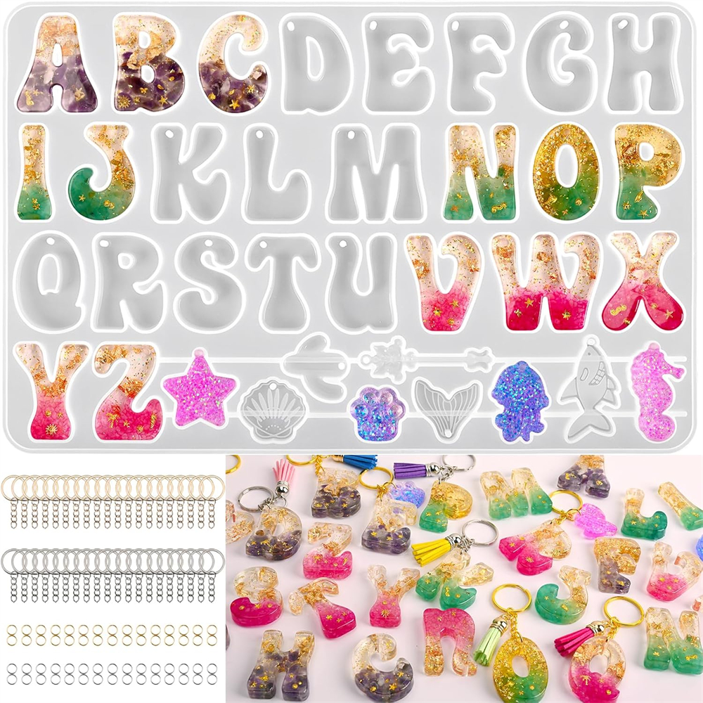 Alphabet Silicone Mold for Epo - Resin Art Alphabet recensie en prijs