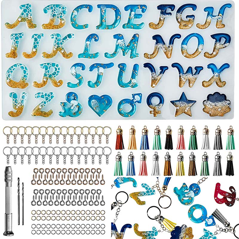 Alphabet Silicone Mold for Epo - Resin Art Alphabet recensie en prijs