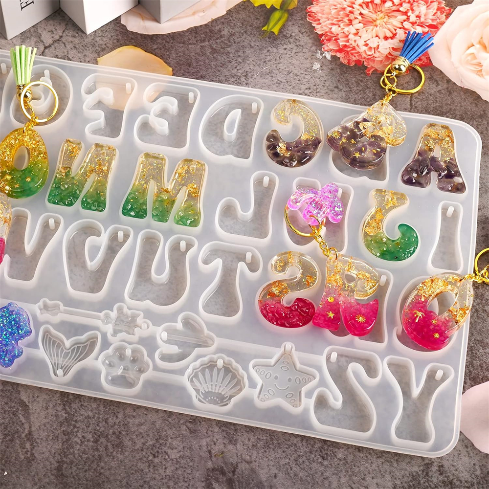 Alphabet Silicone Mold for Epo - Resin Art Alphabet recensie en prijs