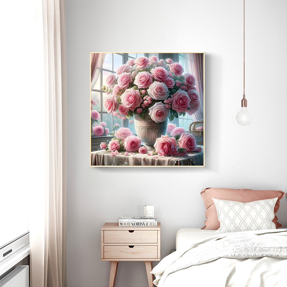 1PC frameless  5D Diy Diamond  - Resin Art With Rose recensie en prijs