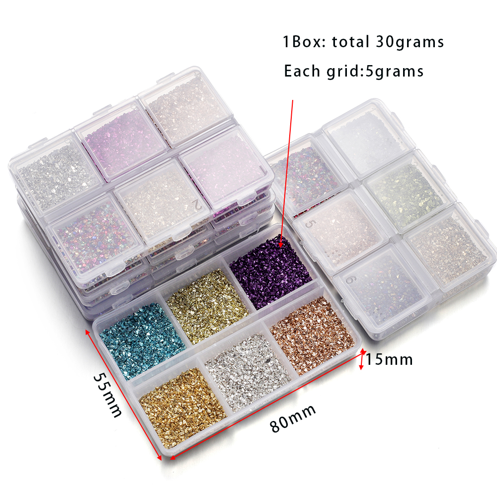30g Broken Glass Stones Epoxy  - Resin Art Alphabet recensie en prijs