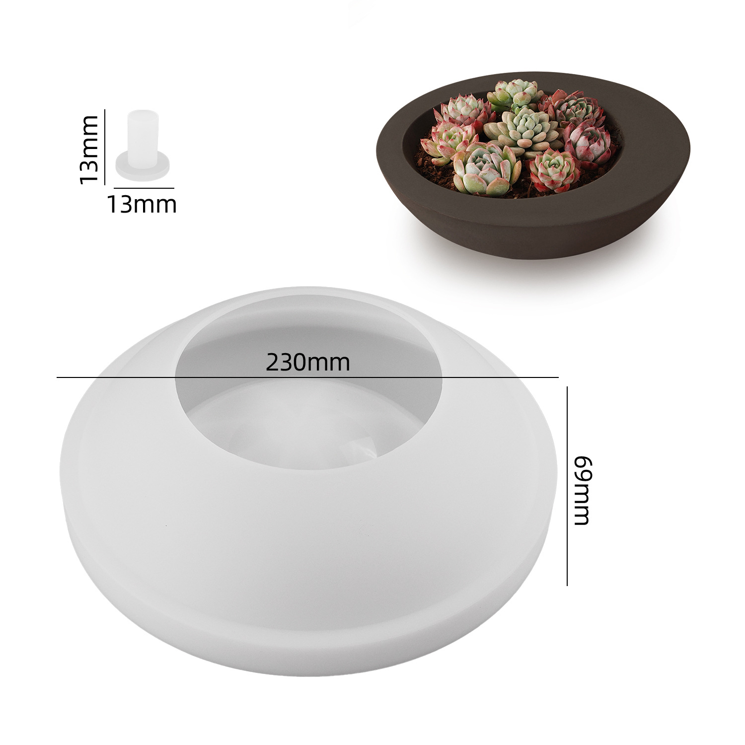 1pc Irregular Round Bowl-Shape - Tray Mold Rectangle recensie en prijs