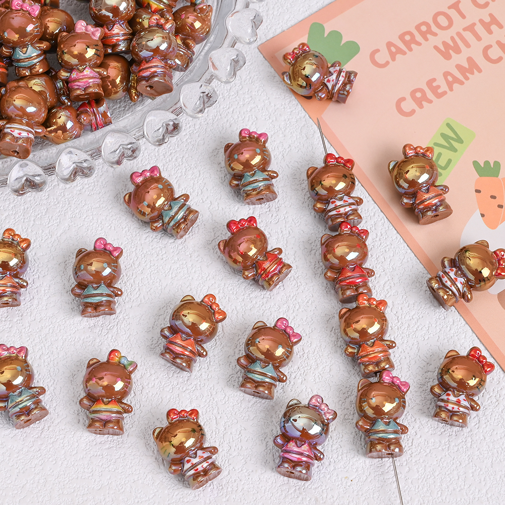 10Pcs Brown Sanrio Hello Kitty - Resin Art Baby recensie en prijs