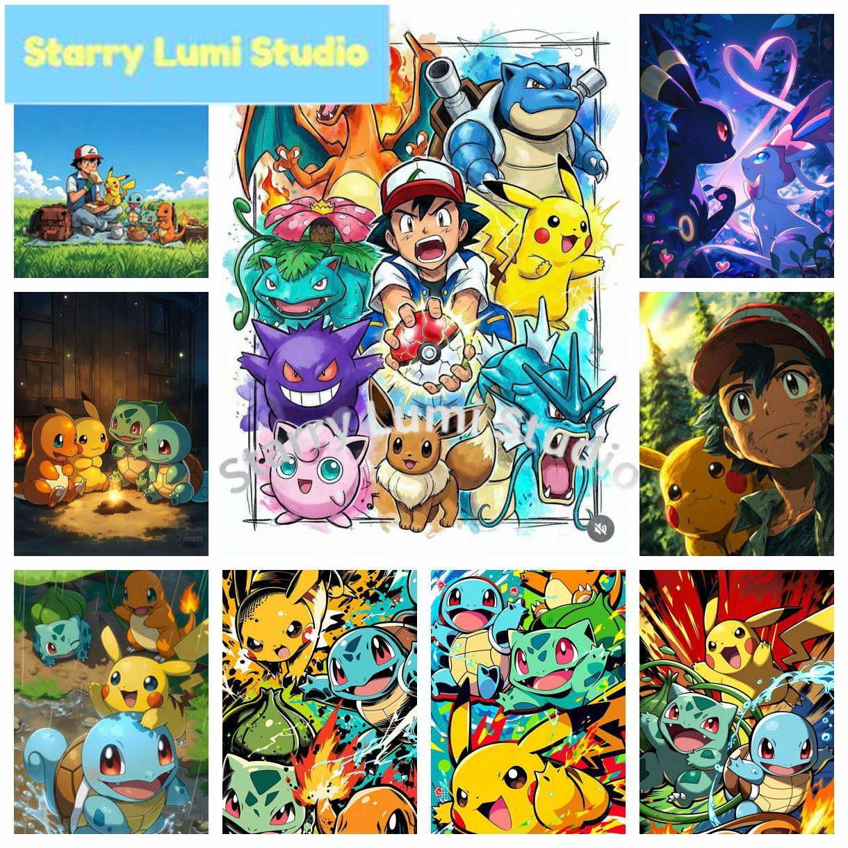 2026 New Pokémon Cute Pikachu  - Resin Art Kits recensie en prijs