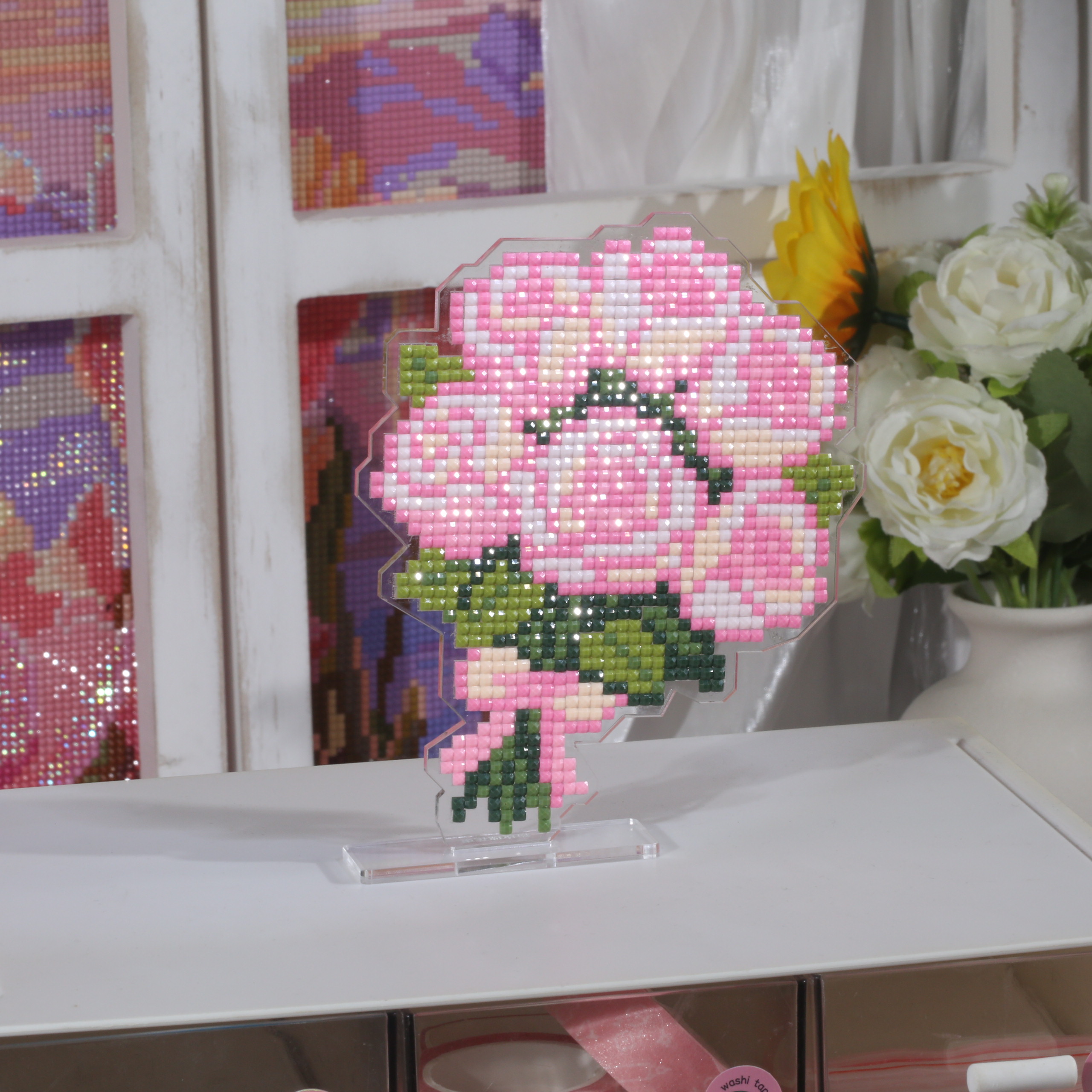 ForeverYoung Pink Rose Bouquet - Resin Art With Rose recensie en prijs