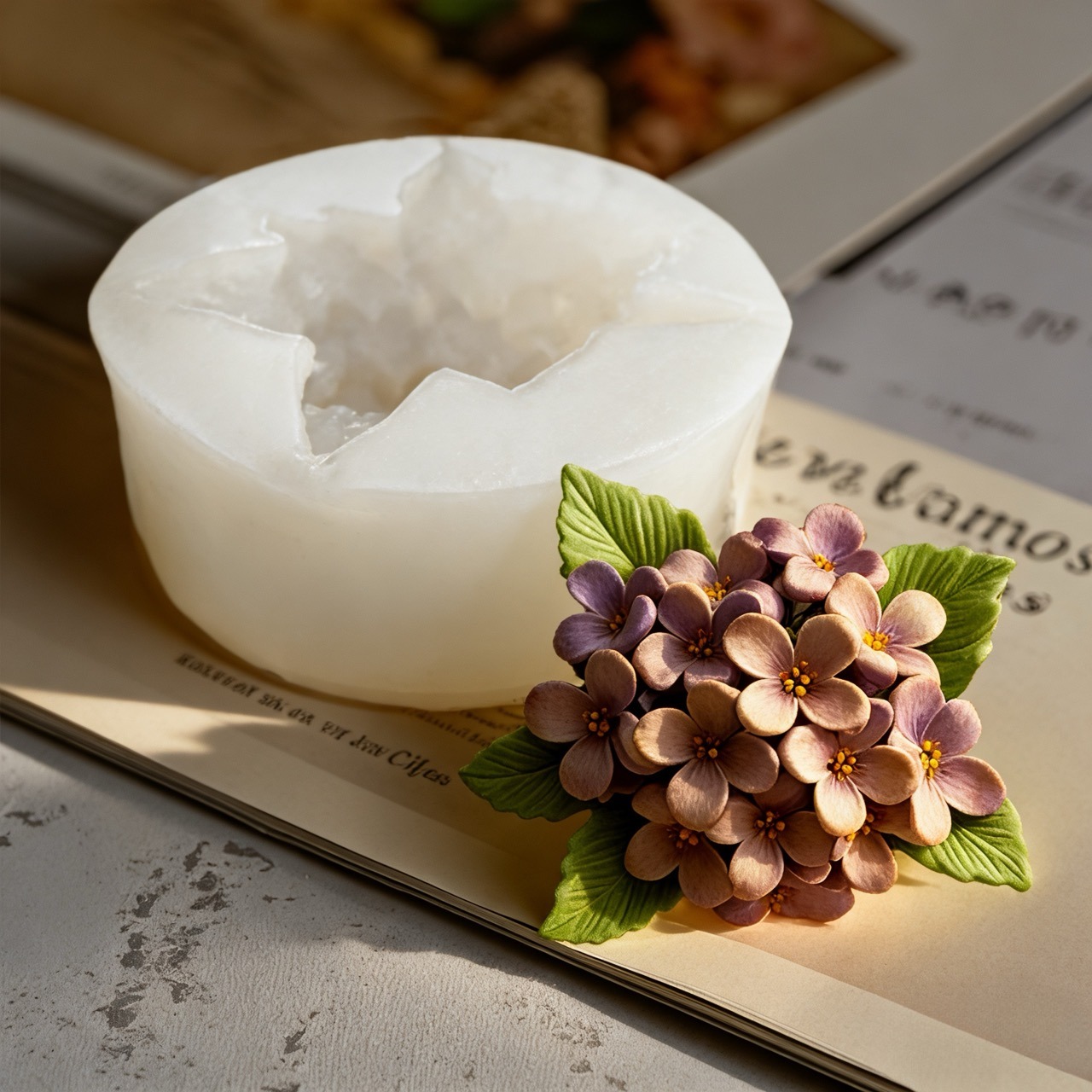 2-Piece 3D Rose and Lilac Sili - Resin Art With Rose recensie en prijs