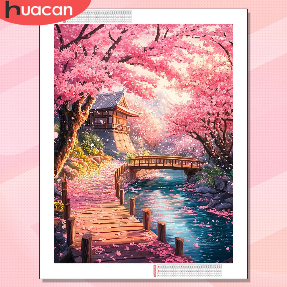 HUACAN Diamond Art House Lands - Resin Art Wallpaper recensie en prijs