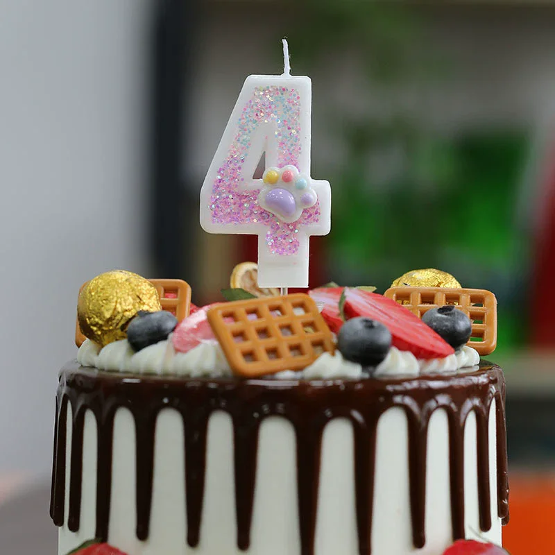 Creative Cute Cat Paw Cake Num - Resin Art Alphabet recensie en prijs