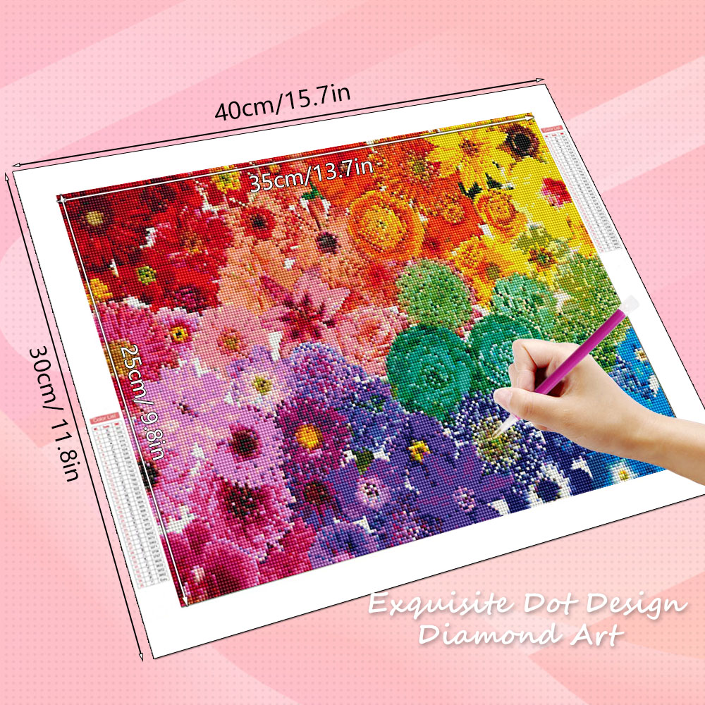 HUACAN Diamond Art Kits Flower - Resin Art With Rose recensie en prijs