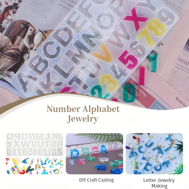 Resin Casting Silicone Letter  - Resin Art Alphabet recensie en prijs
