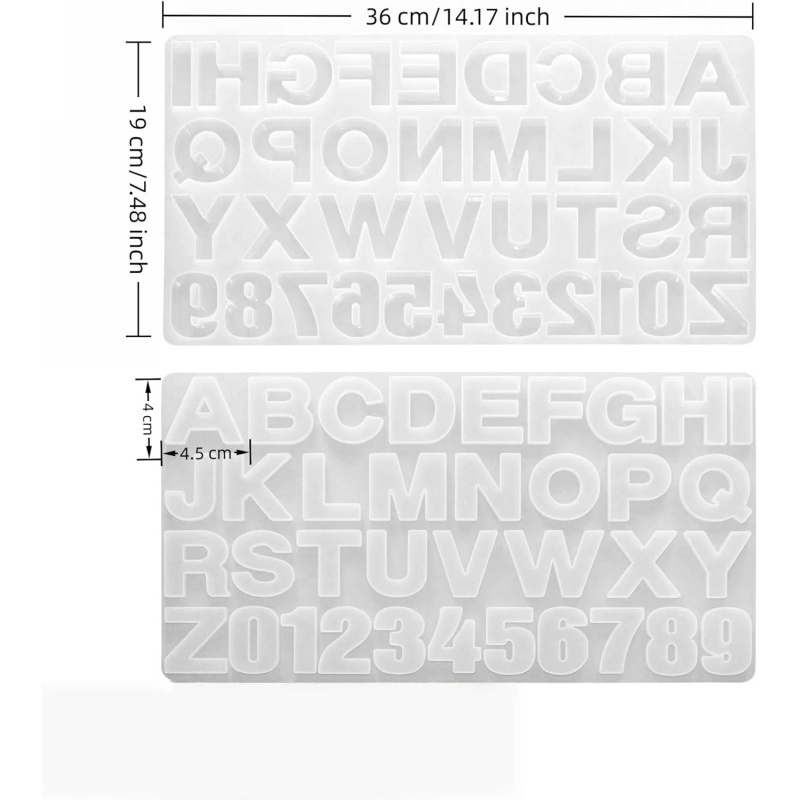 Resin Casting Silicone Letter  - Resin Art Alphabet recensie en prijs