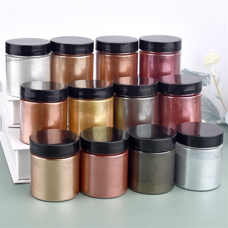 50g Shimmer Metallic Gold Silv - Pearl Powder Resin recensie en prijs