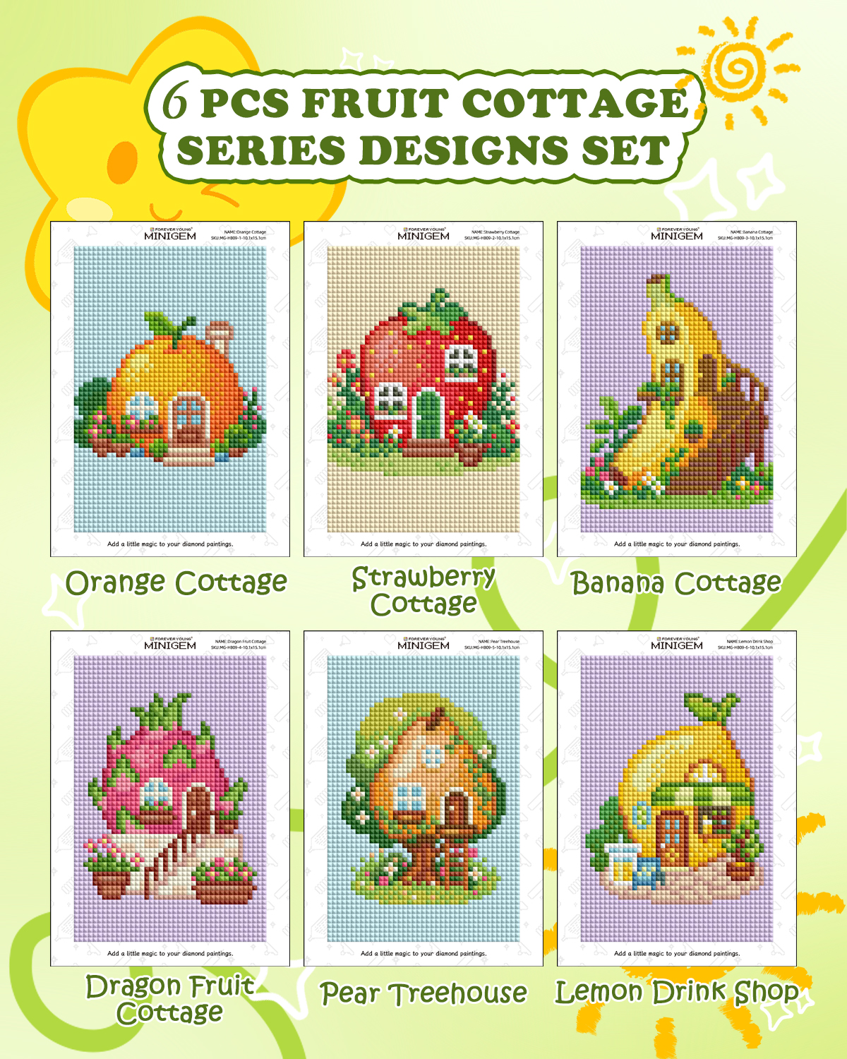 Forever Young Minigem 6PCS Fru - Resin Art Kits recensie en prijs