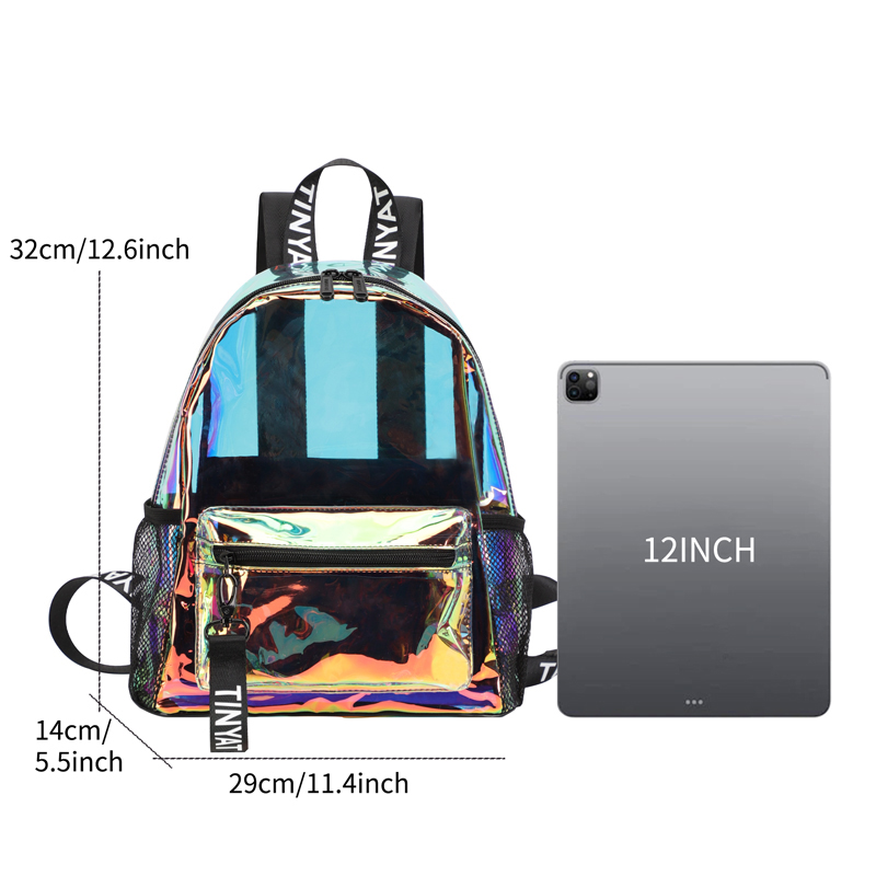 TINYAT PVC Clear Backpacks for - Resin Art Alphabet recensie en prijs