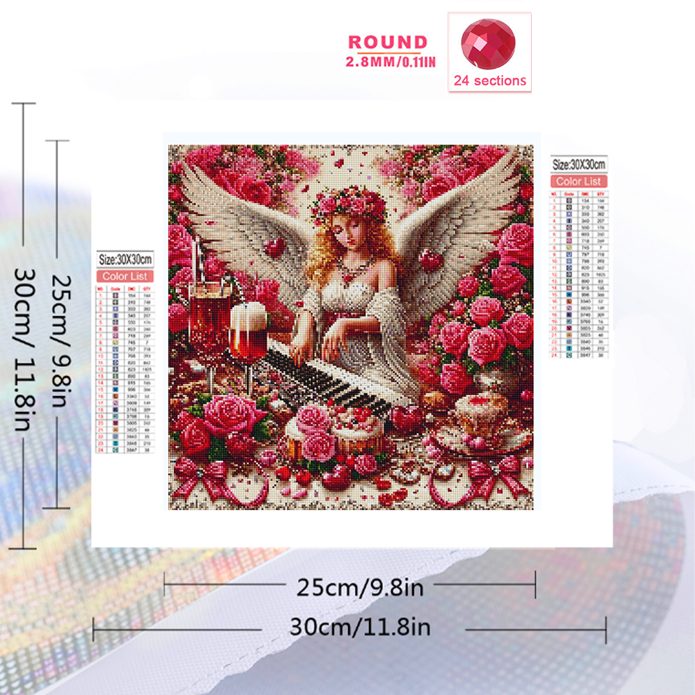 Momoart Diamond Mosaic Girl Po - Resin Art With Rose recensie en prijs