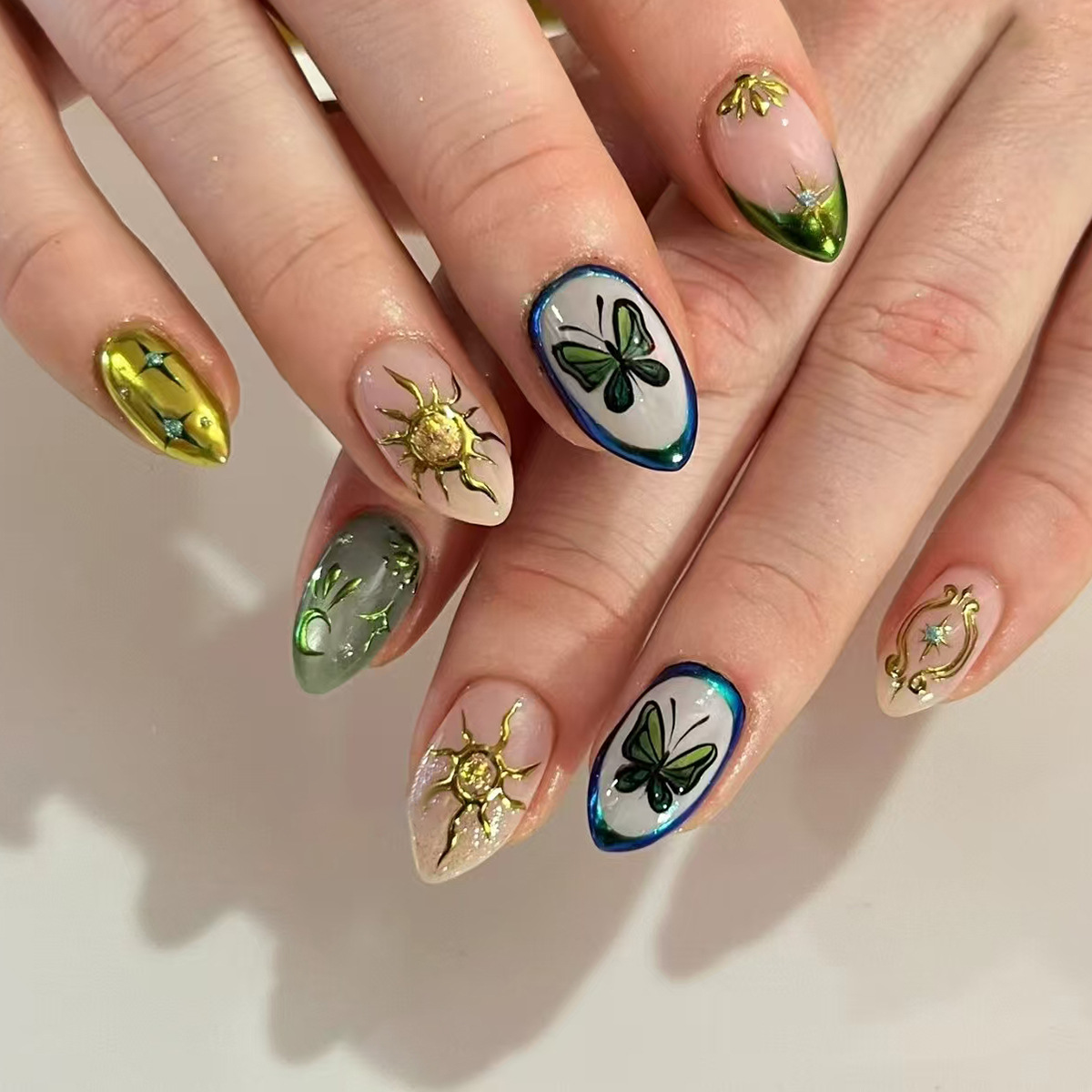 24pcs Gold Lines Full Cover Na - Resin Art Online recensie en prijs