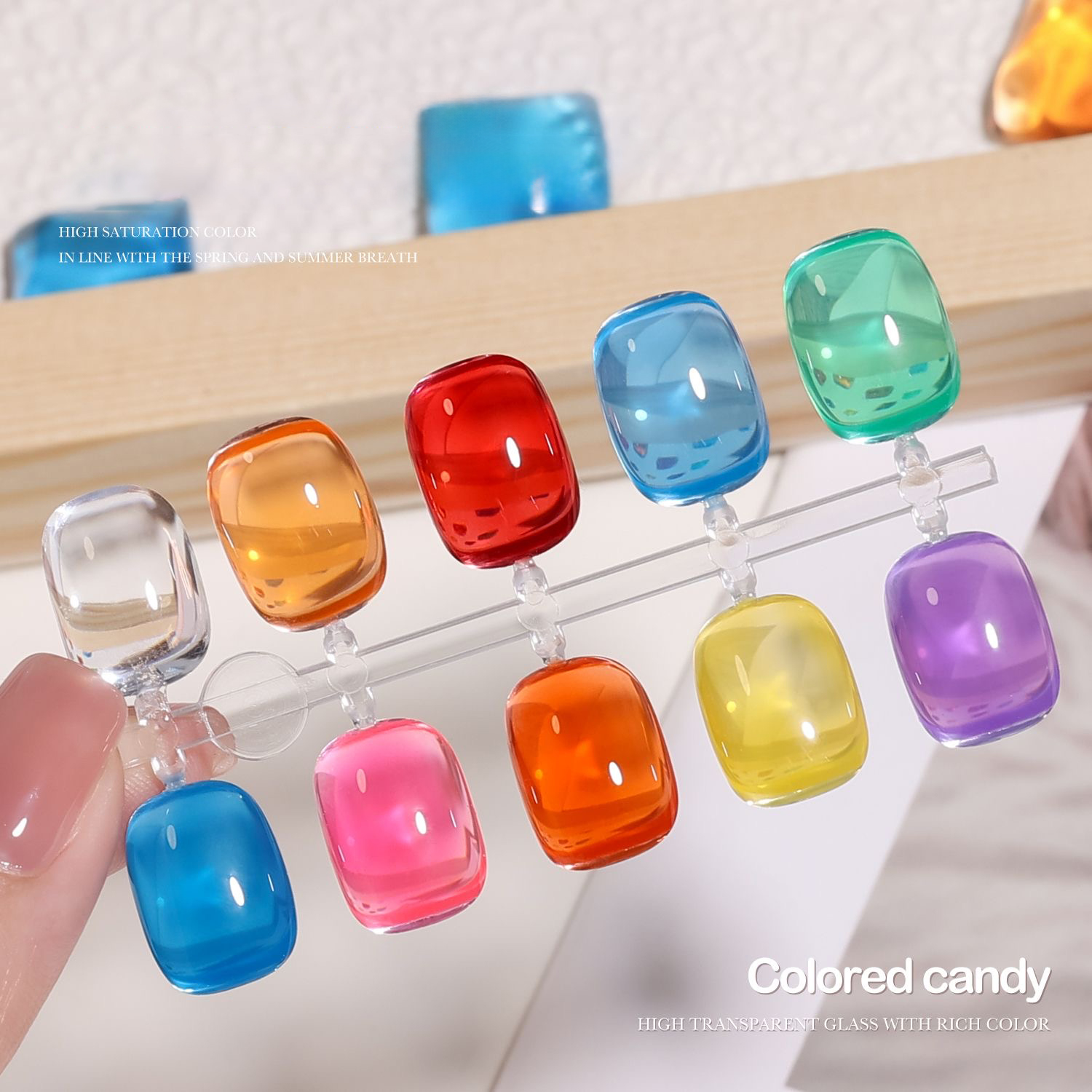 MIANEL 1PCS Colorful Gel Nail  - Resin Art Online recensie en prijs